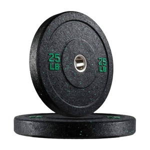 Plaques de poids en caoutchouc personnalisées avec logo pour salle de sport et usage domestique, 5kg/10kg/15kg/20kg/25kg, pour haltères - Product Image 1