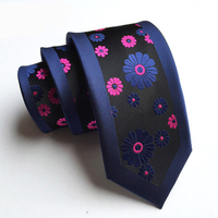 Schmale 6cm Luxus-Herrenkrawatte für Hochzeit, Party, Formelle Anlässe, Modische Herrenanzüge, Schmale Krawatte mit Blumenmuster