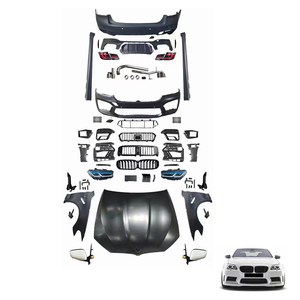 Kit de carrosserie automobile OUYE pour BMW Série 5 F10 (ancien modèle vers nouveau) – Pare-chocs <span class=keywords><strong>avant</strong></span> et arrière, lèvre de pare-chocs, conversion complète au style G30 LCI M5 - Product Image 2