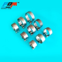 Colliers de serrage pour tuyaux de haute qualité, colliers de serrage en O pour échappement, colliers de serrage en V en acier inoxydable, colliers de serrage en O simples pour échappement, colliers de serrage en V pour tuyaux