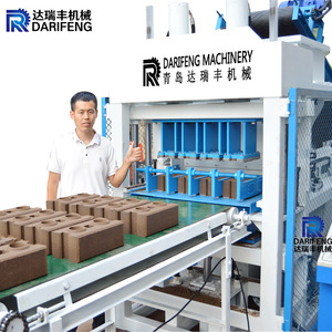<span class=keywords><strong>DF</strong></span> DF4-10 Heavy Duty Inter lock Block Form maschine mit hydraulischem Druck Automatische Ton & Boden Ziegel Produktions linie - Product Image 1
