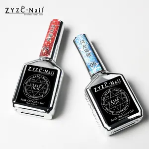 ZYZC nail dropshipping fashion diamond Colorful cat eye Soak Off color gel nails polish art with magnet