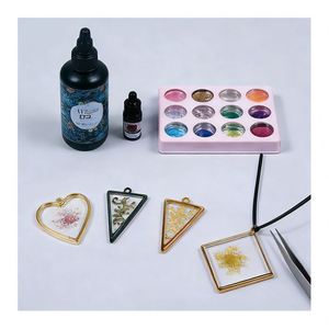 Kit de Inicio para Joyería de Resina, Resina UV Transparente, Epoxi Duro, Lámpara LED, Moldes de Silicona, Láminas de Purpurina, Flores, Colgantes, Modelos - Product Image 5
