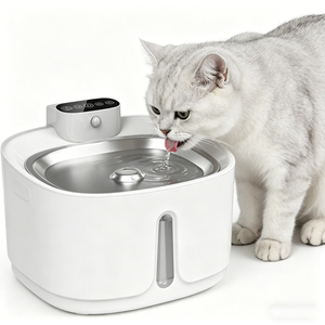 Bebedero Premium para Múltiples Mascotas, Base de Acero Inoxidable, Ciclo Automático, Silencioso, Comedero para Gatos - Product Image 1