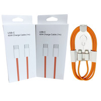 Cable de Carga USB C a USB C de 60W en Existencia, Cable Tipo C con Trenzado de Nailon, Cable de Carga Rápida PD de 60W para iPhone 17 16 15