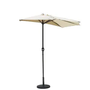 Unilateral flower bed umbrella Outdoor sunshade half umbrella leaning against the wall inclined umbrella