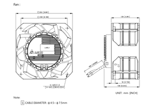 Ventiladores para Gabinetes de Estaciones Base de Comunicación 5G Delta GTW025FUC16, Ventilador Axial EC de 250 mm, 230 V, 360 W - Product Image 3