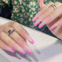Uñas Postizas de Ataúd Largas al por Mayor, Estilo Europeo y Americano, Uñas Artificiales