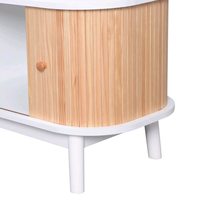 Meuble TV Combohome en bois, console de rangement, centre de divertissement multimédia pour salon