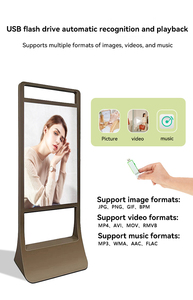 Quiosco de pantalla Android para interiores de 43 pulgadas, tótem publicitario montado en el suelo, pantalla de señalización <span class=keywords><strong>Digital</strong></span> <span class=keywords><strong>LCD</strong></span> de 12V con animación de función SDK - Product Image 6