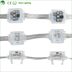 3 Đèn <span class=keywords><strong>Pixel</strong></span> <span class=keywords><strong>LED</strong></span> RGB Hình Vuông SMD3535 UCS5603 UCS1903 WS2811DC12V <span class=keywords><strong>0.72W</strong></span> IP67 18Mm - Product Image 2