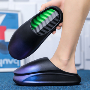 Sandales compensées en cuir véritable légères et confortables pour couple Baotou, style sportif, été, hiver, printemps - Product Image 6