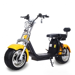 Scooter électrique à pneus larges de 10 pouces, 2000W, moto électrique pour adultes avec deux batteries au lithium 60V, scooter Citycoco - Product Image 2