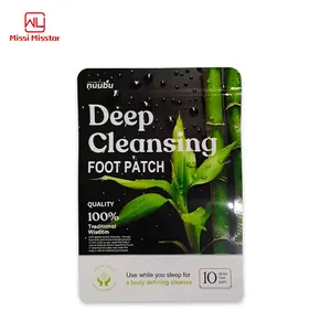 Natural Improve Sleep Relieve body stress Deep Cleansing Foot Pads Bamboo Vinegar Detox Foot Patch Pad Ginger