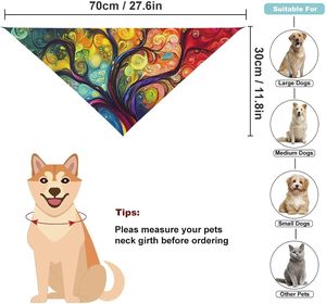 Proveedor de Productos para Mascotas, Pañuelos Triangulares y Cuadrados de Moda al por Mayor, Pañuelos para el Cuello Estampados o Lisos, Pañuelo Personalizado con Logotipo para Mascotas, Pañuelo para Perros - Product Image 3