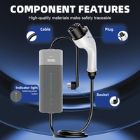 Nouvelle borne de recharge portable pour véhicules électriques Smart-Connect 11 kW 22 kW certifiée CE IP65, triphasée, type 2, station de recharge mobile pour application