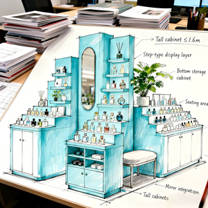 Kiosco de Exhibición de Perfumes Personalizado para Centro Comercial |   Exhibidor de Productos de Perfumería y Cosmética, Solución Integral Llave en Mano - Product Image 2