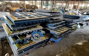 Pabrik Tiongkok pelat rahang Liner kualitas tinggi baja pengecoran mangan tinggi