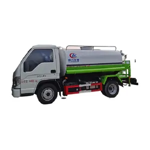 small right hand drive diesel euro2 forland road sprinkling truck 4m3 water tanker truck