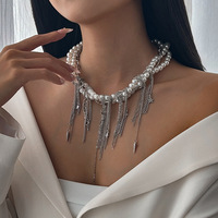Nouveauté 2027 – Collier ovale à texture géométrique, perles et pompon, chaîne en fer en forme de cœur, chaîne en argent, colliers en argent – Vente en gros