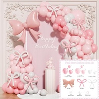 Kit de Vaisselle pour Fête d'Anniversaire, Décoration Scénique avec Arche de Ballons et Guirlande de Ballons pour Mariage et Magasin, Décorations de Table de Qualité