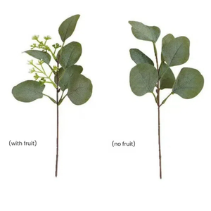 Tallos de eucalipto a granel dólar de plata hojas verdes artificiales tallos ramas de plantas para boda Decoración de mesa para el hogar - Product Image 6