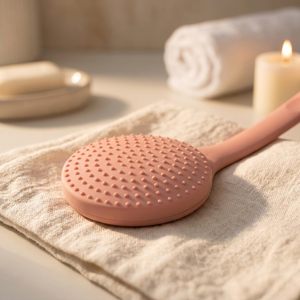4 in 1 <b>Long</b> <b>Handle</b> Exfoliating Bath Brush Back Scrubber Shower Brush Body Cleansing <b>Sponge</b> - Product Image 4