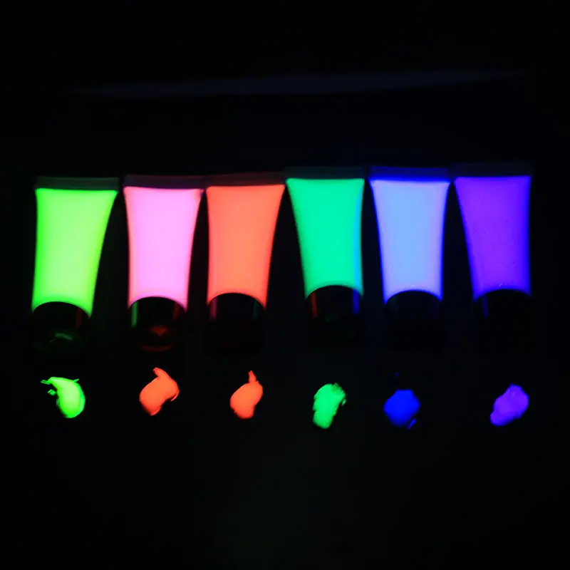 Glow in the dark pittura trucco Blacklight UV Neon Del Fronte di Corpo di Vernici set