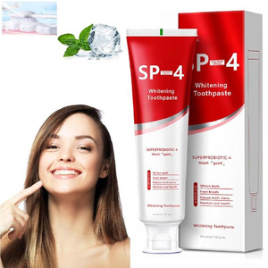 Pasta Dental Blanqueadora SP-4 con Fórmula Super Probiótica 4 para el Control de la Halitosis y Blanqueamiento Dental 120g - Product Image 1