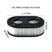 Pièce de rechange pour moteur de tondeuse à gazon, élément filtrant 798452 parfait pour tondeuse à gazon Briggs & Stratton
