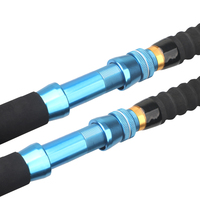 Canne à pêche NEWSTAR Trolling Rod 1,68 m monobrin 80-100 lb avec guides à rouleaux robustes pour la pêche en mer à gros poissons