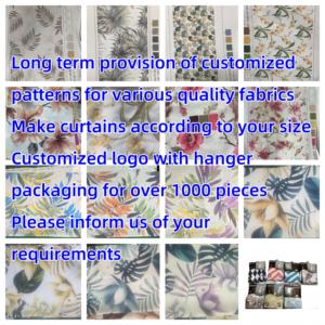 Bán buôn sẵn sàng in Linen cửa sổ cho phòng khách giá rẻ phòng ngủ hiện đại nhà bếp rèm treo lên thiết kế rèm cửa - Product Image 2