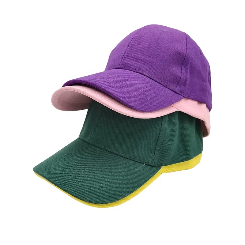 Chapeaux et casquettes vierges bon marché type baseball casquette de baseball de base acrylique neutre pour les travailleurs