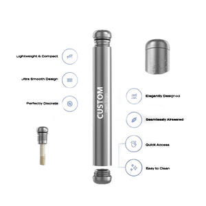 卸売カスタムレーザーロゴカラフルな金属アルミニウム喫煙アクセサリーシガレットハーブチューブコンテナ - Product Image 2