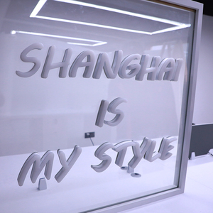 Custom Conductive Glass Powered LED <strong>Sign</strong> No More Messy <strong>Wires</strong> Eye-catching Acrylic <strong>Sign</strong> Mounted on Glass for Retail Shop - Product Image 3