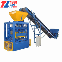 QT4 - 24 Machine semi-automatique industrielle pour la fabrication de blocs creux en béton et de briques