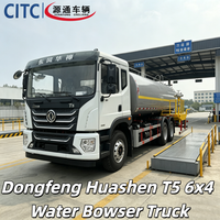 Camion-citerne à eau Dongfeng Huashen T5 6x4 optimisé pour la suppression de la poussière sur les sites miniers en Afrique, avec réservoir épais antirouille