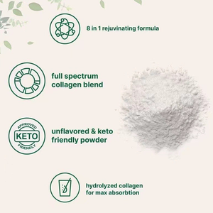 OEMマルチコラーゲンプロテインパウダー加水分解タイプI、II、III、V、X ビオチン配合 無香料 コラーゲン 女性男性用 簡単溶解 1LB - Product Image 6