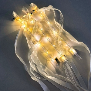 Baguette magique à LED avec clochette pour anniversaire, mariage, décoration de fête, veilleuse scintillante, baguette féerique - Product Image 4