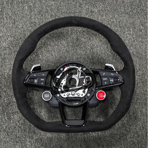 Volante in Pelle YLD per Audi S3 8P, S4 B8, S5, S6, S7, S8, <span class=keywords><strong>A3</strong></span> 8V, <span class=keywords><strong>A3</strong></span> 8P, A4 B8, A5 B8, A6 C7, A7 C7, A8 D4 - Product Image 1