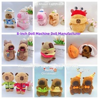 Peluche Capybara 25 cm, Remplissage Coton PP, Prix pour Machine à Pinces, Vente en Gros, Cadeau