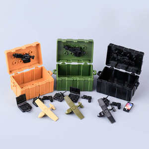 MOC militaire UAV bloc de construction ensemble jouet éducatif soldat <span class=keywords><strong>Police</strong></span> <span class=keywords><strong>SWAT</strong></span> figurines véhicule aérien sans pilote conteneur briques - Product Image 4