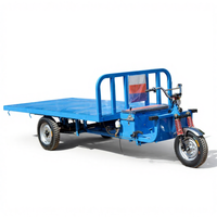 Triciclo Eléctrico con Pedaleo Asistido, Vehículo de Transporte de Carga, Carrocería Abierta, 30 km/h, Vehículo Agrícola de Fábrica