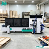 Machine à bander les bords automatique JHM668JG, double usage EVA/PUR, personnalisable pour l'usine de menuiserie et de meubles