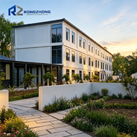 Bâtiment de bureaux modulaire en conteneurs à deux étages ou à plusieurs étages, structure en acier préfabriquée assemblée