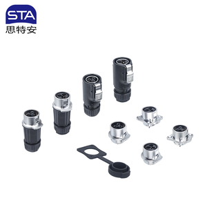 Conector de Aviación LP20 para Pantalla LED, Conexión Rápida, Impermeable, 5A 10A 20A, Alta Corriente, 2 <span class=keywords><strong>3</strong></span> 4 5 7 9 12 Pines, para Sistema de Energía Solar - Product Image 4
