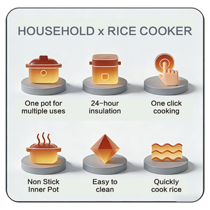Olla a Presión Eléctrica Multifuncional de Calentamiento Instantáneo, Olla de Acero Inoxidable para Cocinar Arroz, Olla a Presión Doméstica KC04014 - Product Image 5