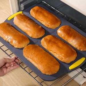 Molde de Silicona para Hornear y Cocinar, 6 Cavidades, Molde para Baguette, Molde para Hot Dogs, Molde para Pan de Silicona sin BPA - Product Image 4