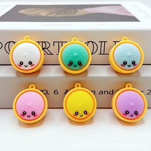 Más Popular Llavero de Mochila de PVC 3D con Diseño de Dumpling de Dibujos Animados, de Simulación, Misterioso y Adorable, Colgante Colorido, Juguete Antiestrés para Niños - Product Image 4