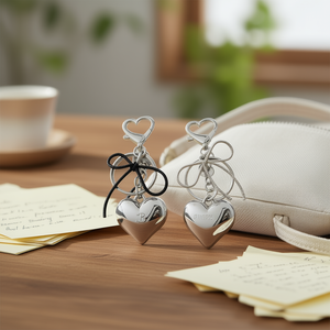 พวงกุญแจห่วงนิรภัยทรงกลมทำจากสแตนเลส HR น้ำหนักเบากันน้ำสำหรับผู้หญิงกระเป๋าของขวัญ - Product Image 3